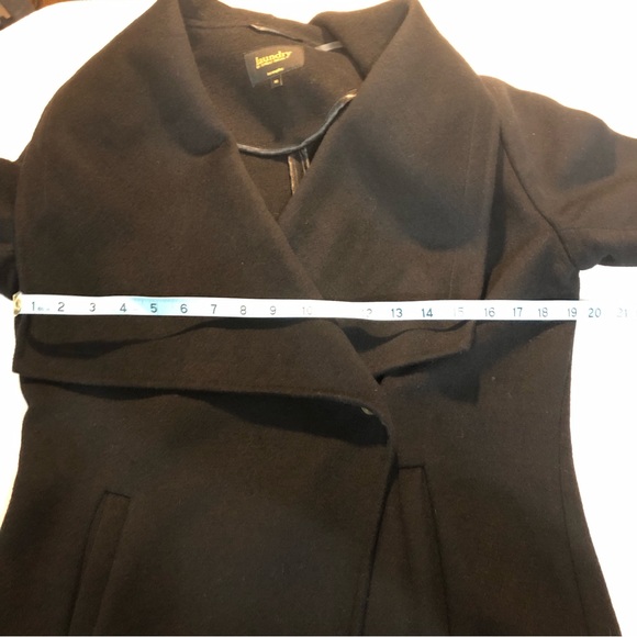 Laundry by Shelli Segal Woman’s Black Wool Blend Coat Size M - Picture 9 of 11